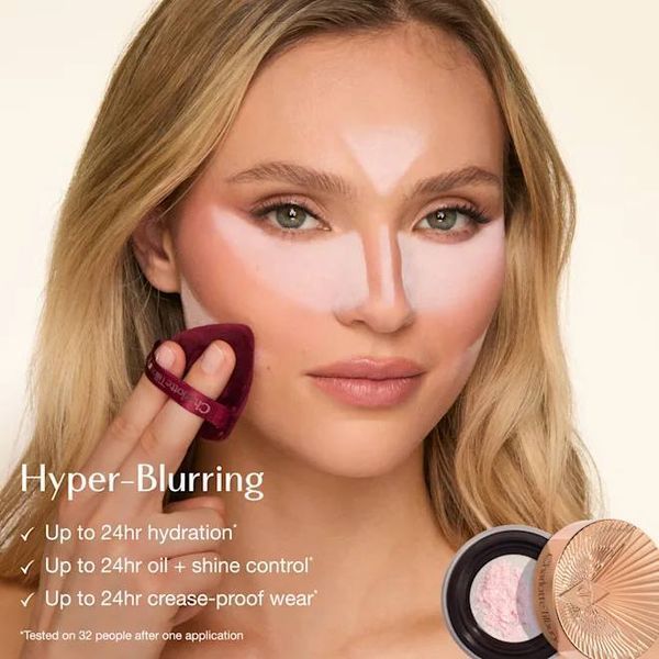 Розсипчаста міні пудра для фіксації макіяжу Charlotte Tilbury Airbrush Flawless Blur Loose Setting Powder - Brightening Pink, 6 г COS-508 фото