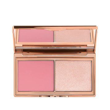 Палетка румяна и хайлайтер Charlotte Tilbury Mini Hollywood Blush & Glow Glide Palette 7 г  COS-123 фото