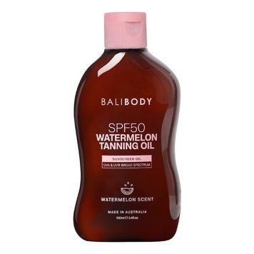 Масло для загара с семенами арбуза SPF50 Bali Body Watermelon Tanning Oil 100 мл COS-431 фото