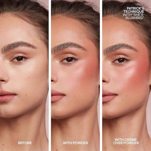 Міні рум'яна PATRICK TA Mini Major Headlines Double-Take Cr&egrave;me & Powder Blush Duo - She Goes To The Gym  COS-334 фото