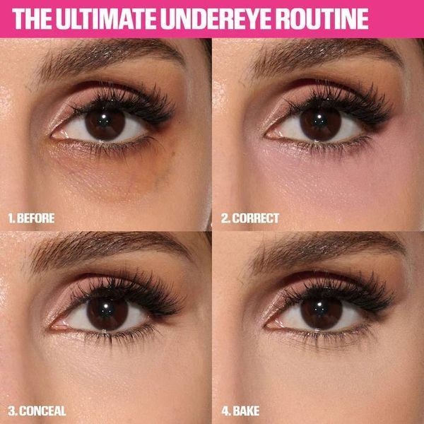 Розсыпчатая пудра HUDA BEAUTY Easy Bake Loose Powder Brightening + Correcting Duo 2 Colors - Cherry Peach COS-303 фото