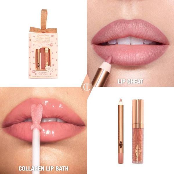 Подарочный набор для губ Charlotte Tilbury Pillow Talk Mini Glossy Lips Duo (Pillow Talk) COS-309 фото