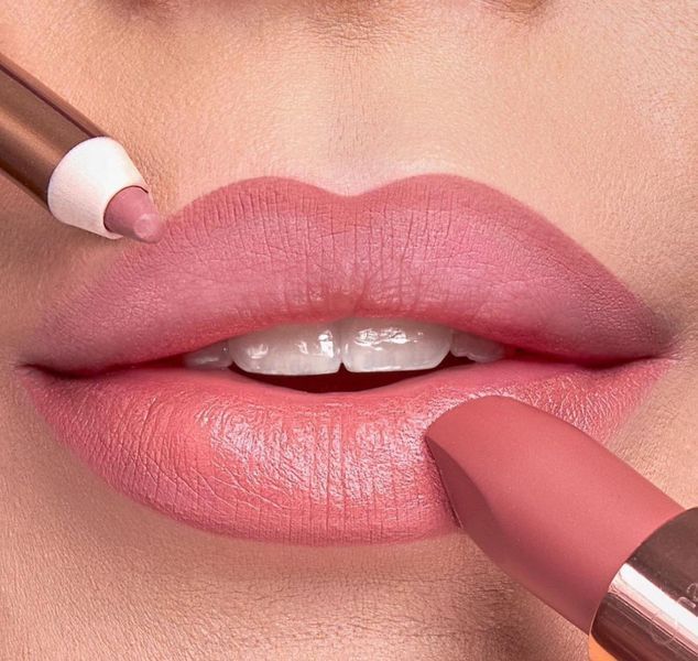 Набір для губ помада і олівчик Charlotte Tilbury Pillow Talk Lip Kit - Pillow Talk  COS-168 фото